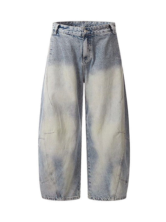 Thesupermade Distressed Baggy Barrel Jeans – 2317