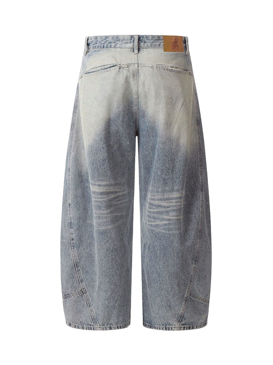 Thesupermade Distressed Baggy Barrel Jeans – 2317