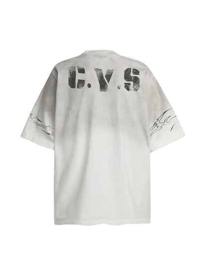 Gradient Graphic Jersey T-Shirt