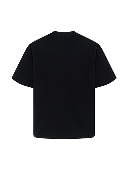 Graphic Patch Letter Print T-Shirt