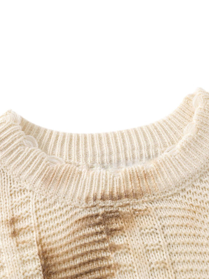 Thesupermade Tie-Dye Wasteland Style Sweater - 2187