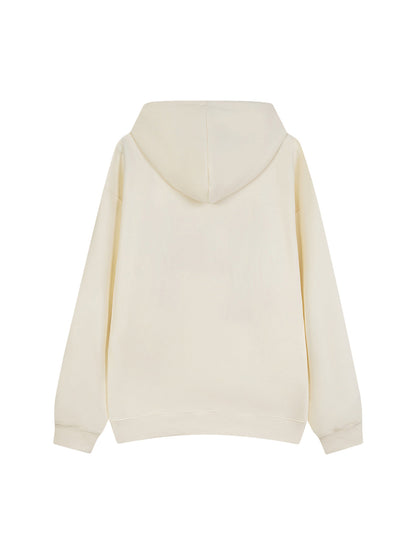 Thesupermade Fur Patchwork Embroidered Stitching Hoodie
