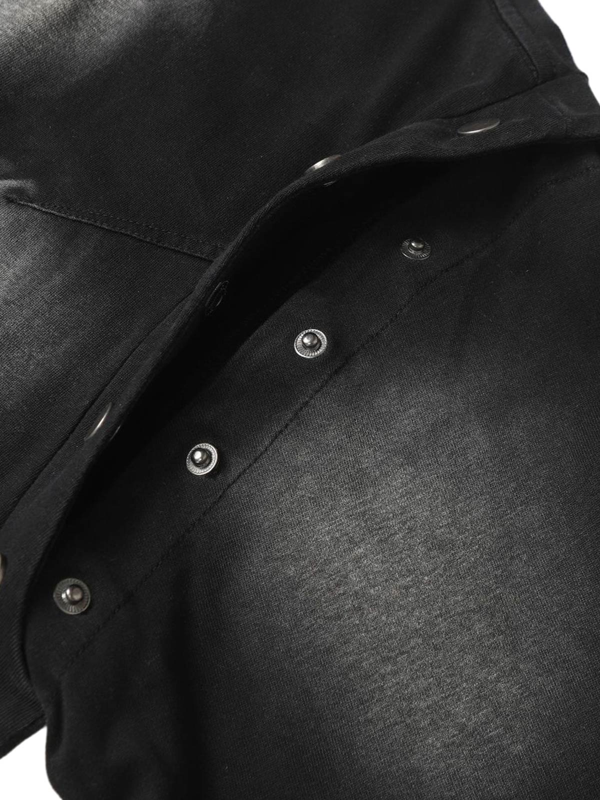 Retro Washed Detachable Waistcoat T-shirt