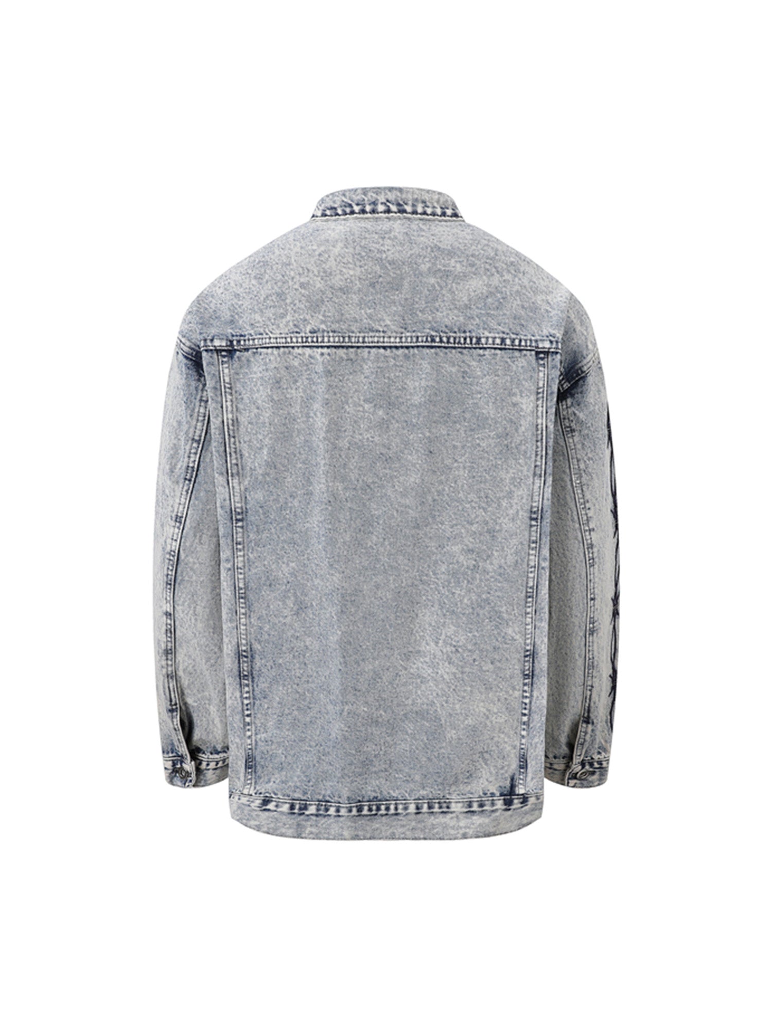 Thesupermade – Jeansjacke mit Thorn-Stickerei