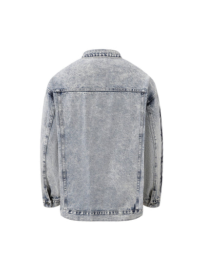 Thesupermade – Jeansjacke mit Thorn-Stickerei
