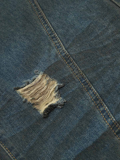 Dirty Dye Washed Straight Jeans