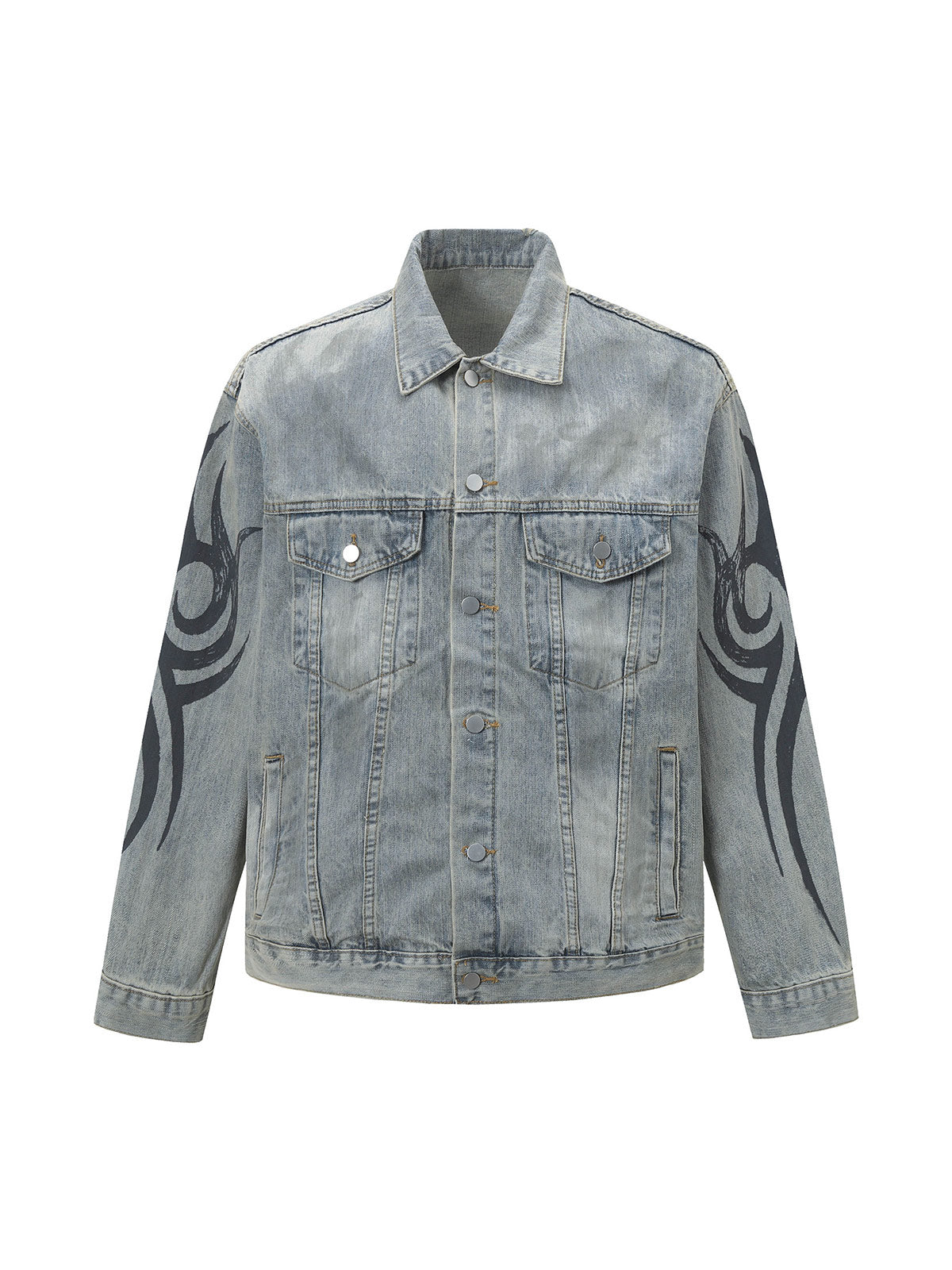 Totem-Jeansjacke im Retro-Waschstil