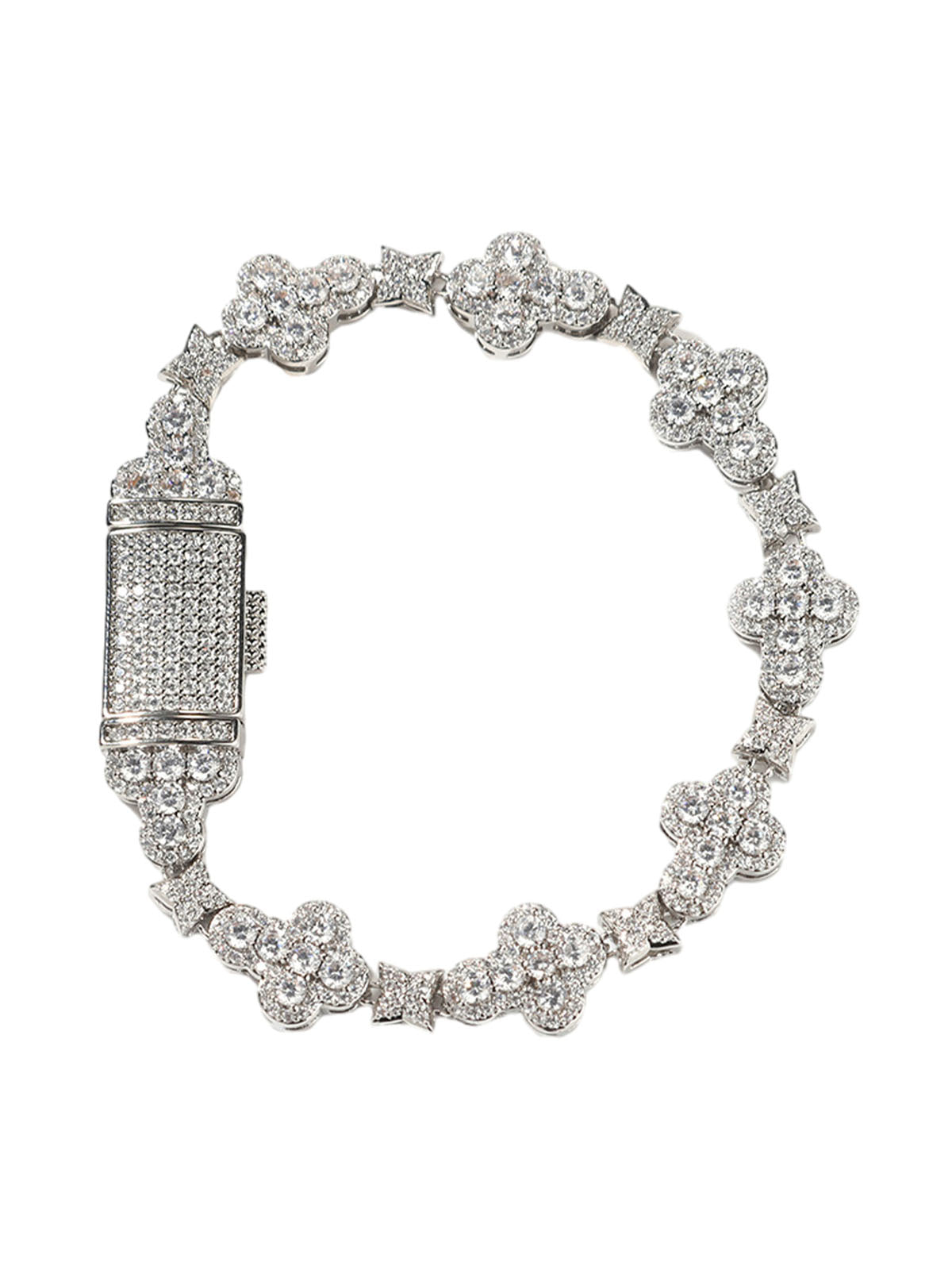 Zirkonia Evil Eye Kreuz Armband