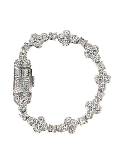Zirkonia Evil Eye Kreuz Armband