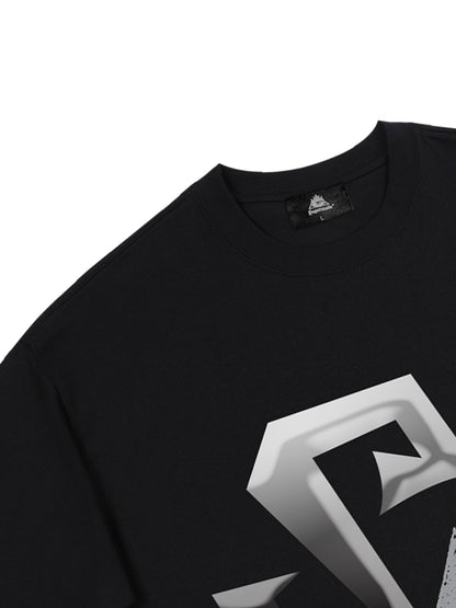 T-Shirt mit Logo-Print von Thesupermad 