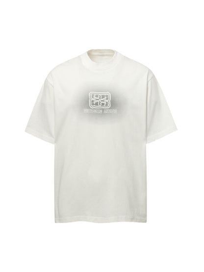 Washed  Patch Embroidery T-shirt