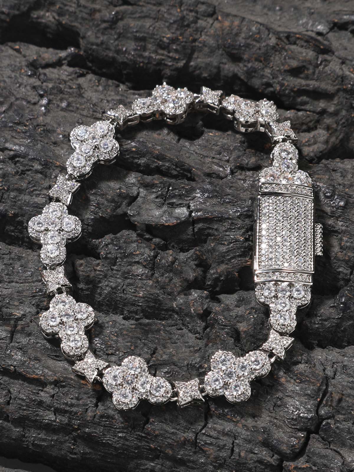 Zirkonia Evil Eye Kreuz Armband