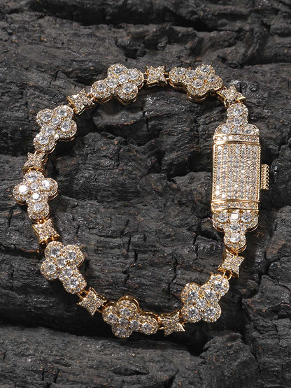 Zirkonia Evil Eye Kreuz Armband