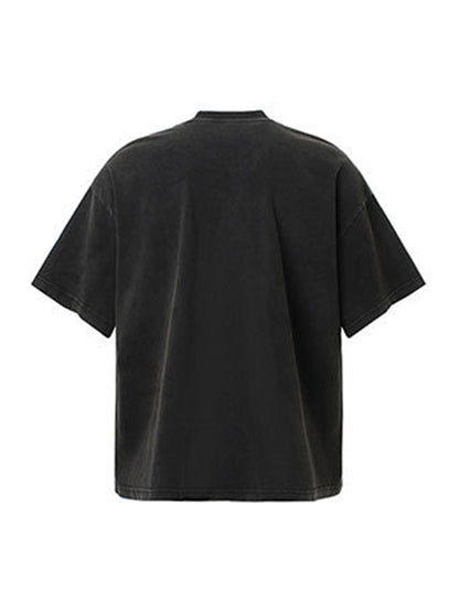 Rock Style Retro Letter Print T-shirt
