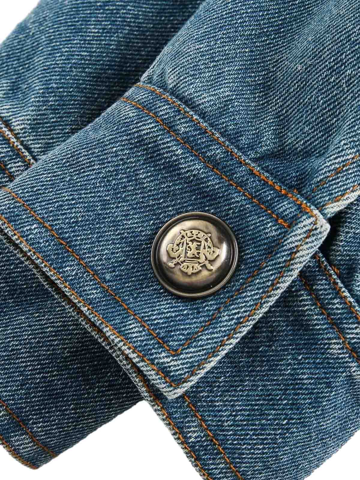 Arbeitsjacke aus schwerem, gewaschenem Denim