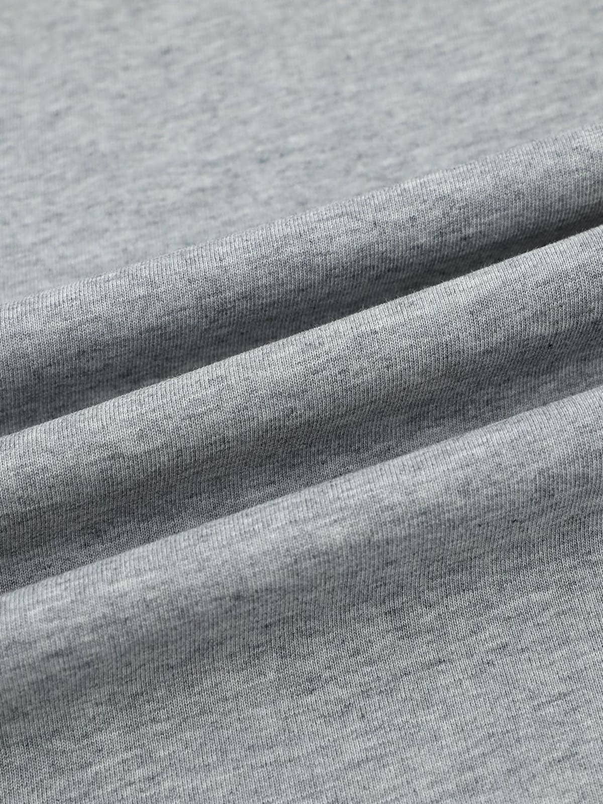 Retro Contrast Color Stitching Embroidered Letter T-shirt
