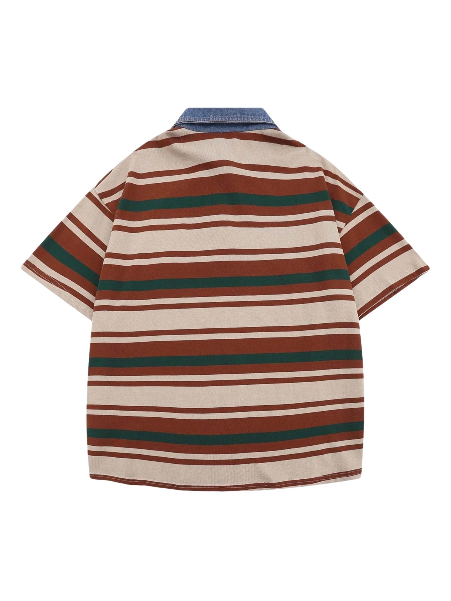 Thesupermade Vintage-Poloshirt mit Streifen – 2165 