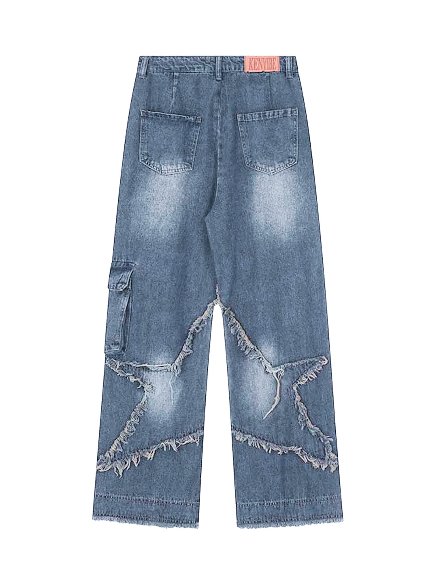 Thesupermade Patch Embroidered Straight-leg Jeans - 1572