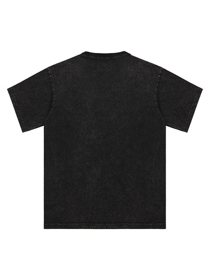 Thesupermade – T-Shirt mit verwaschenem Engel-Print 