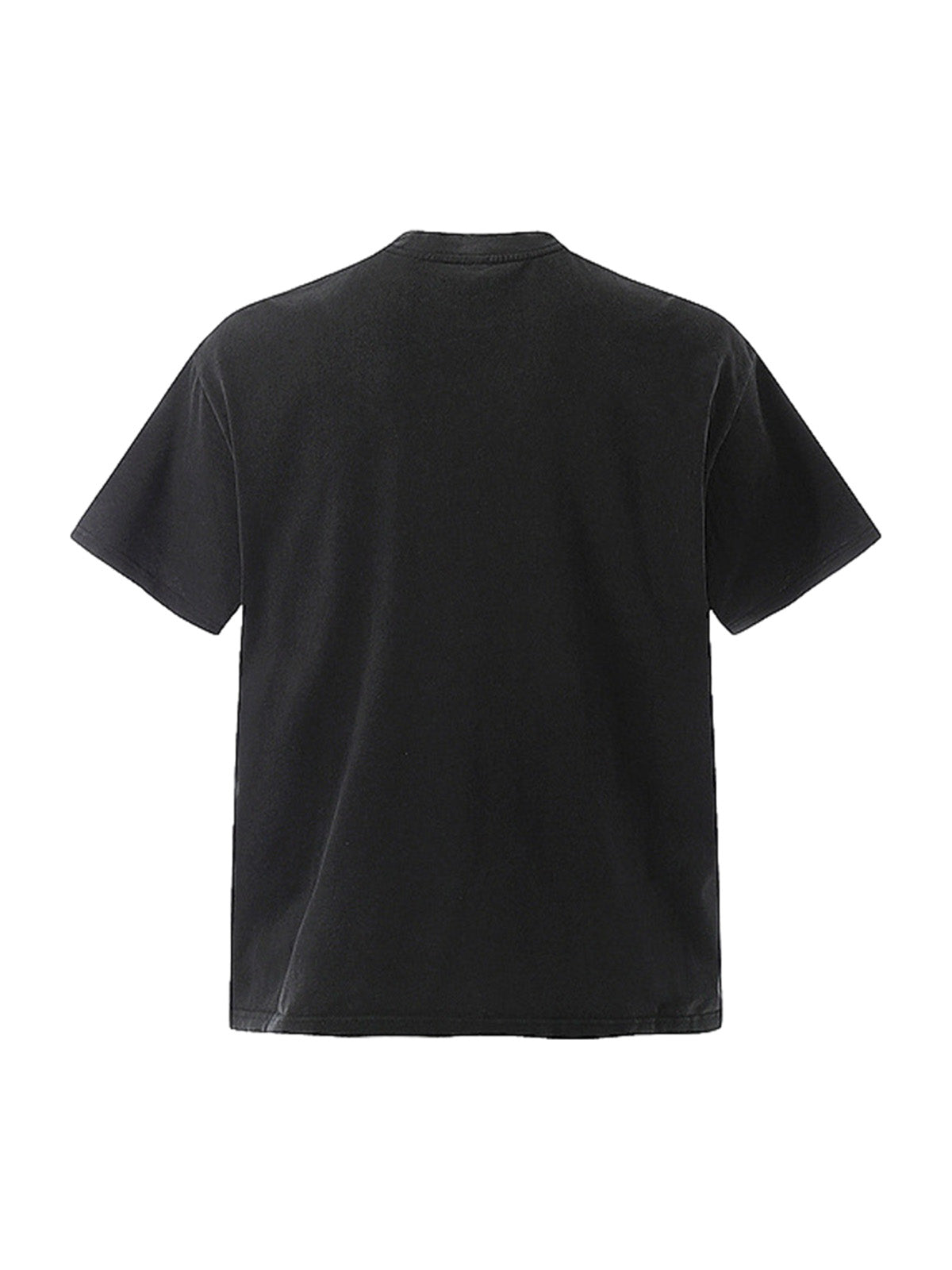 Badge Print Distressed Short Sleeve T-Shirt