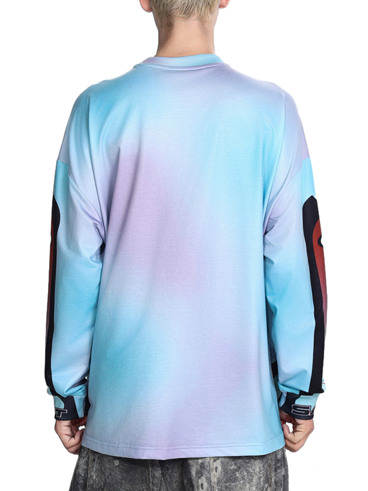 Langarm-T-Shirt aus Jersey mit Batikmuster