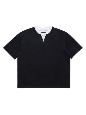 Cleanfit Faux Two-Piece Oversized T-Shirt