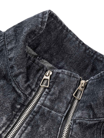 Thesupermade – Jeansjacke im verwaschenen Used-Look 