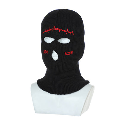 Thesupermade Retro Hip-hop Fun Knitted Balaclava