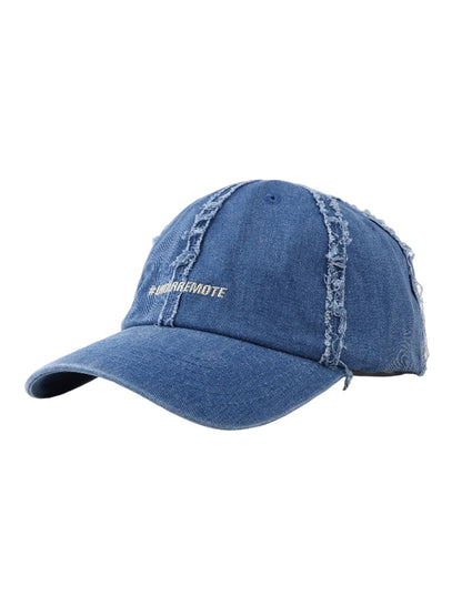 Baseballkappe aus Denim im Used-Look