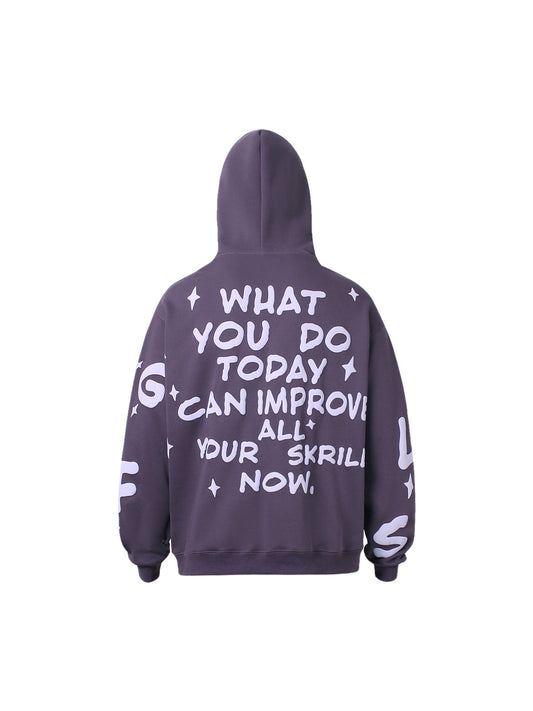 Thesupermade Schaumstoff-Hoodie mit Buchstaben