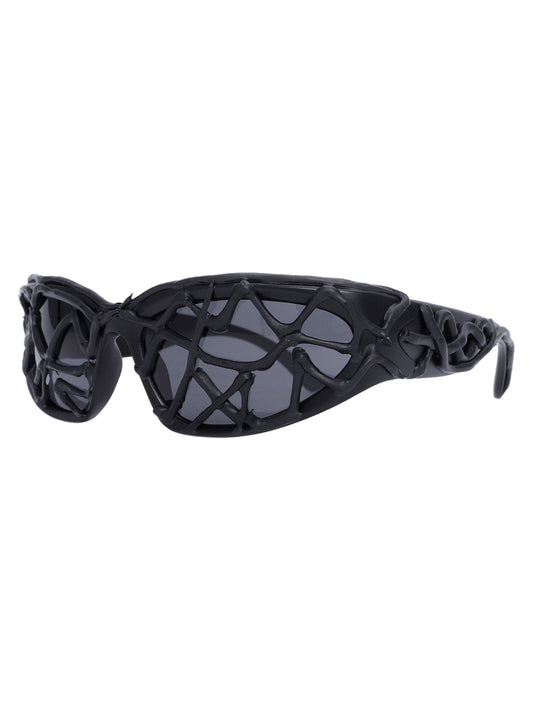 Futuristic Wavy Frame Sunglasses