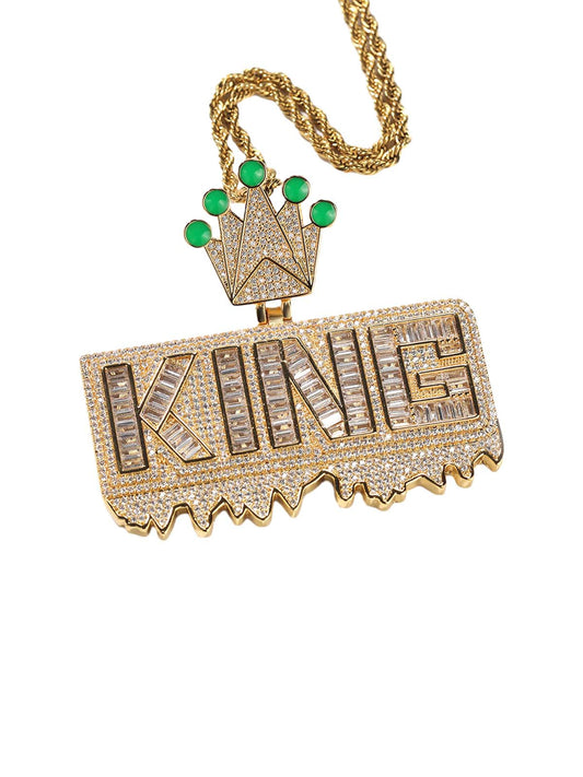 Halskette mit Kronenanhänger „KING“