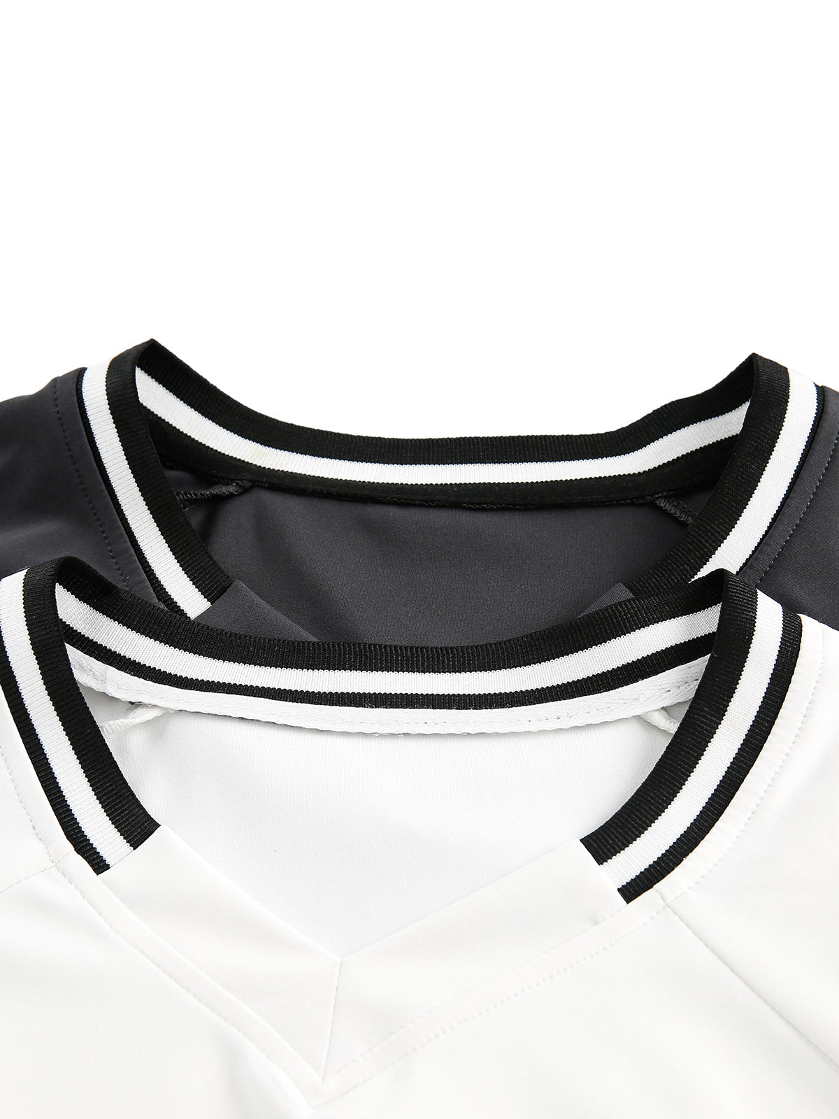 Langarm-T-Shirt aus Jersey mit kontrastfarbenen Nähten