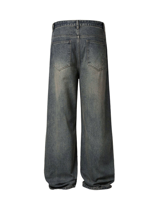 Verwaschene Dirty-Dye Straight Jeans - 2352