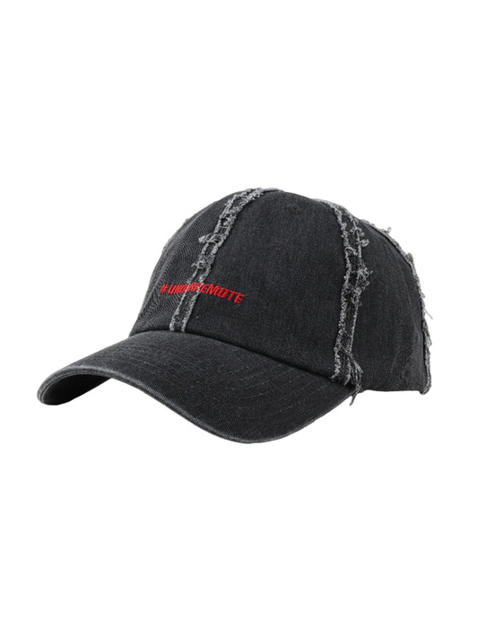 Baseballkappe aus Denim im Used-Look