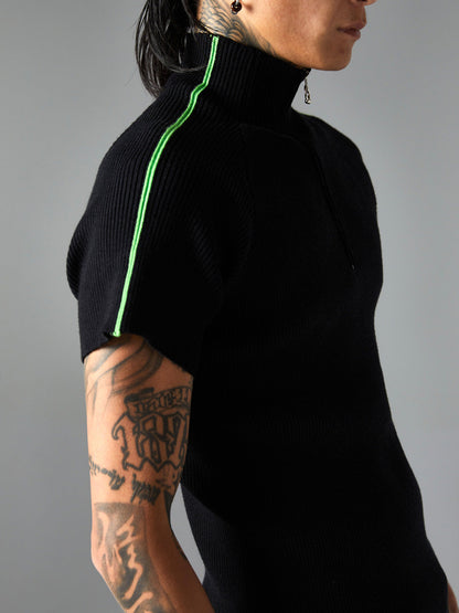 Retro Cleanfit Quarter Zip- Up T-Shirt