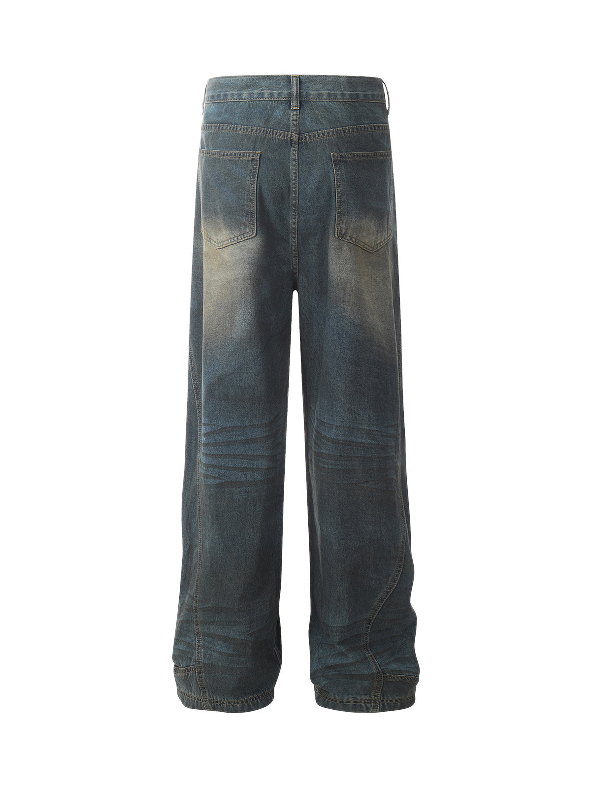 Dirty Dye Washed Straight Jeans