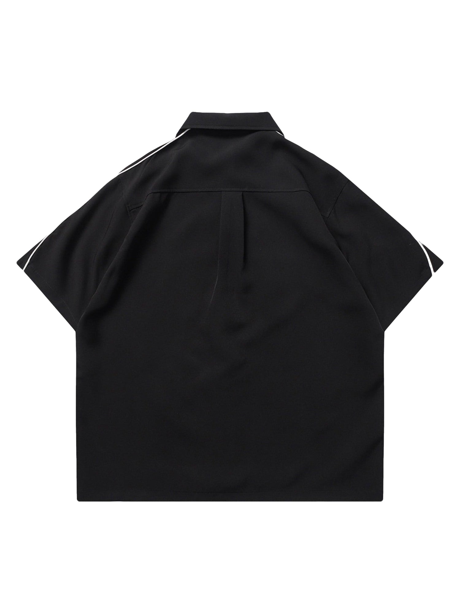 Thesupermade Shirt mit Reißverschluss und Stern-Design -1575 