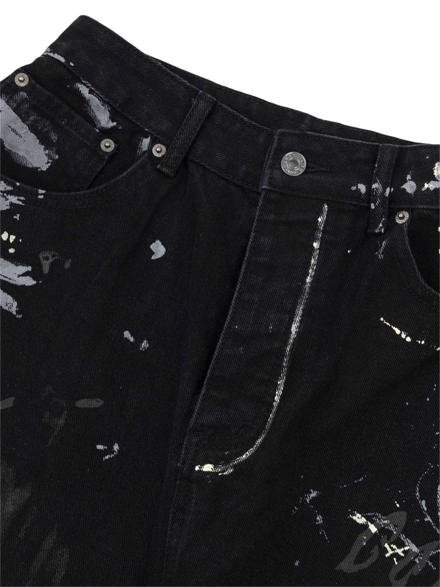 Thesupermade Jeans mit amerikanischem Graffiti-Buchstabendruck – 1914 