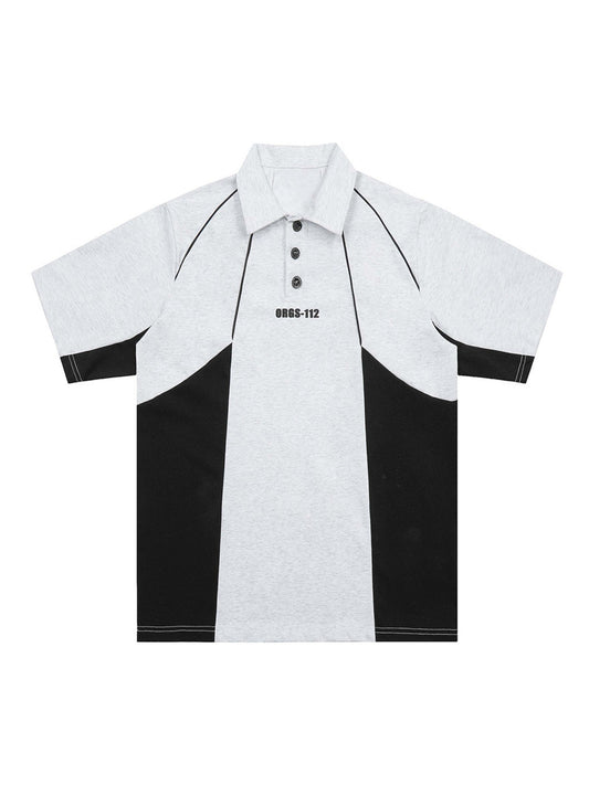 Street Contrast Panel Polo Shirt