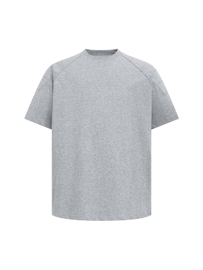 Retro Motorcycle Pleated Patch T-shirt