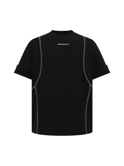 Retro Quilted Design T-shirt