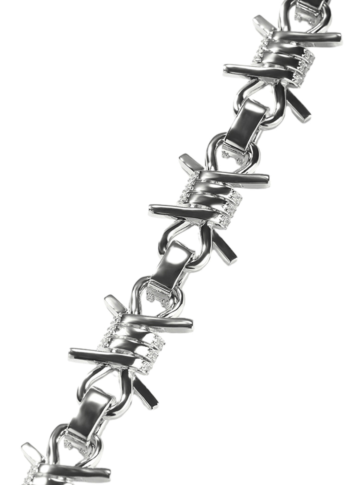 Knoten-Hotfix-Strassarmband im Punk-Stil