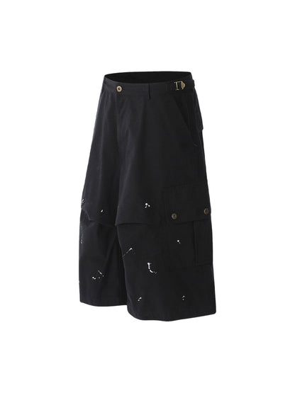 Dirty Dyed Distressed Cargo Jorts