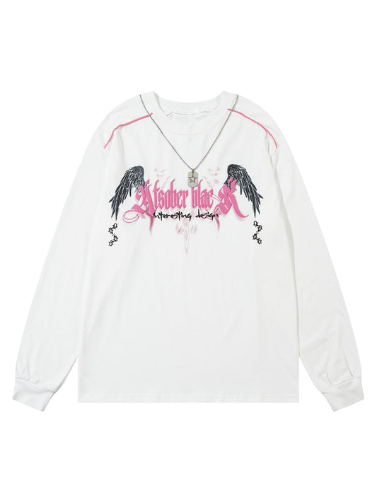 Thesupermade – Langärmliges T-Shirt mit Sternkette