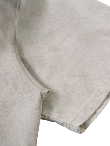 Dirty-Dyed Washed Crew Neck T-shirt