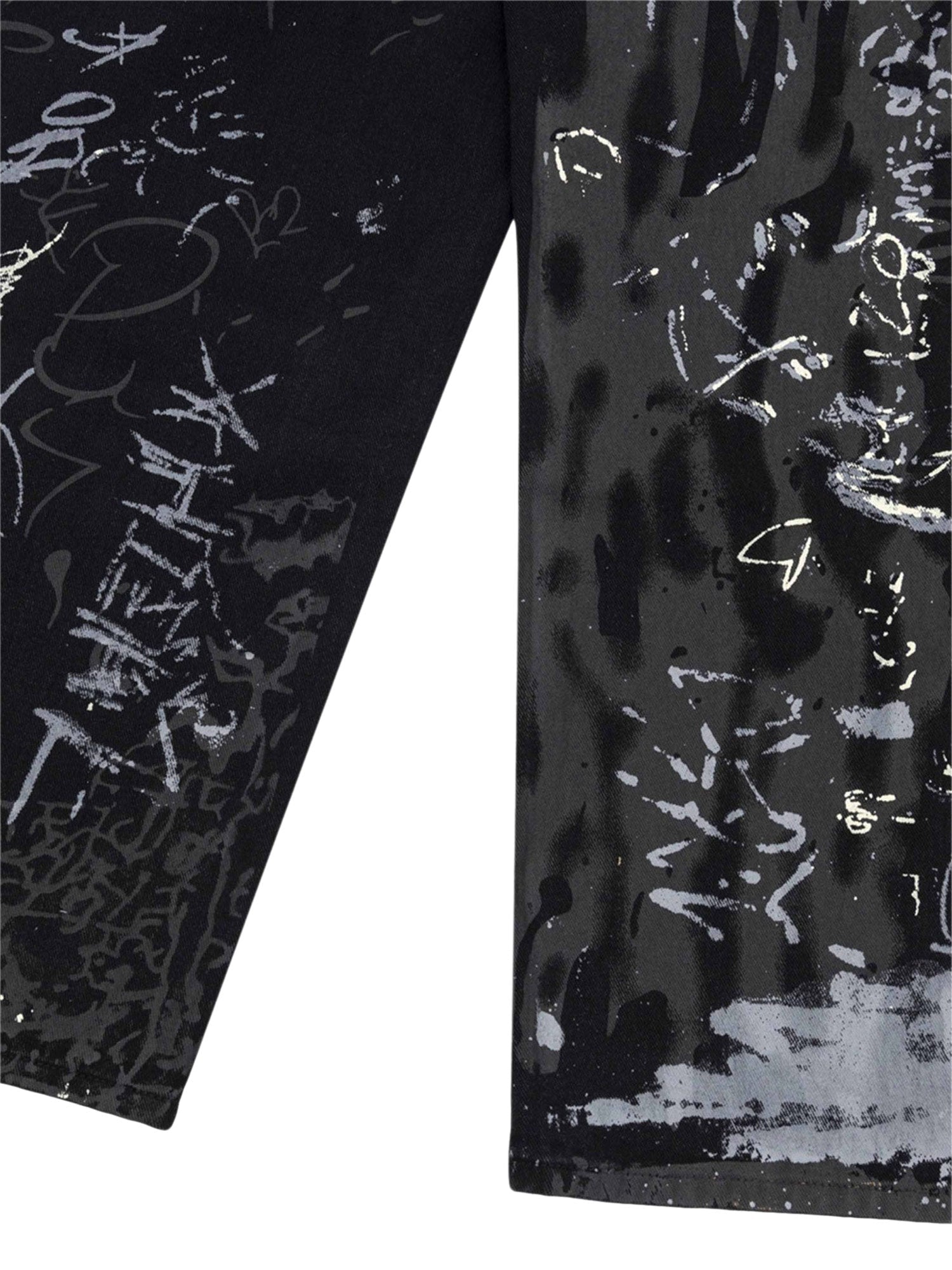 Thesupermade Jeans mit amerikanischem Graffiti-Buchstabendruck – 1914 