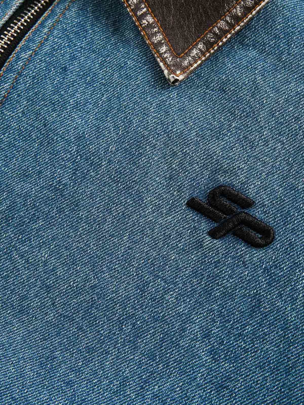 Arbeitsjacke aus schwerem, gewaschenem Denim