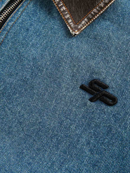 Arbeitsjacke aus schwerem, gewaschenem Denim