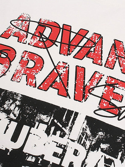 Bold "Advance Bravely" Graphic T-Shirt
